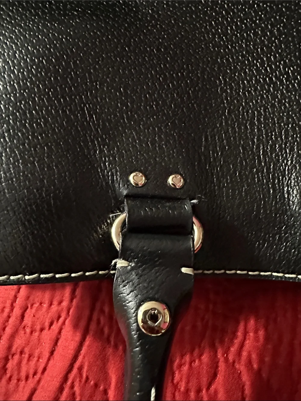 kate spade Black Pebbled Leather Tote satchel  with Top Handles